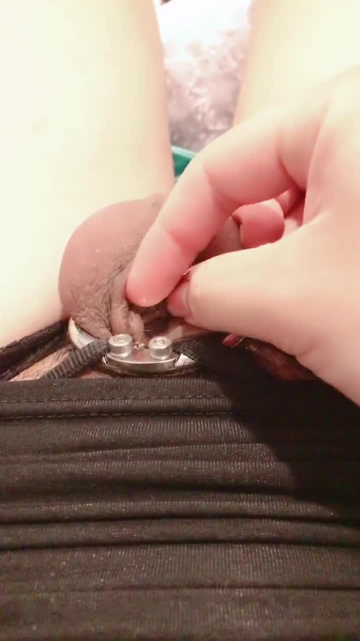 precum in chastity cage