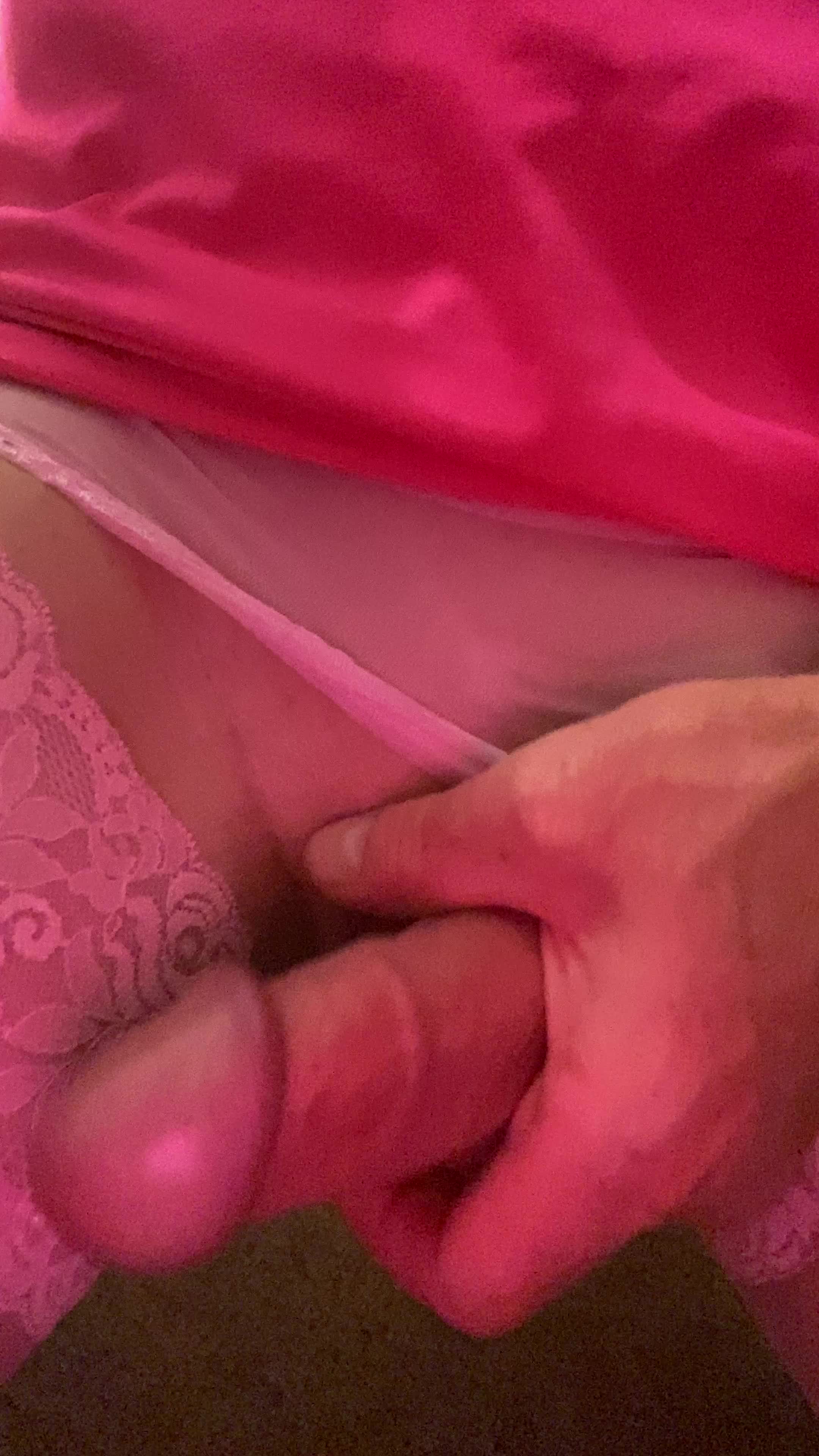 Sissy Playing in Pink