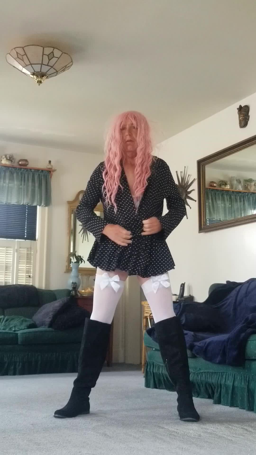 Crossdresser tease