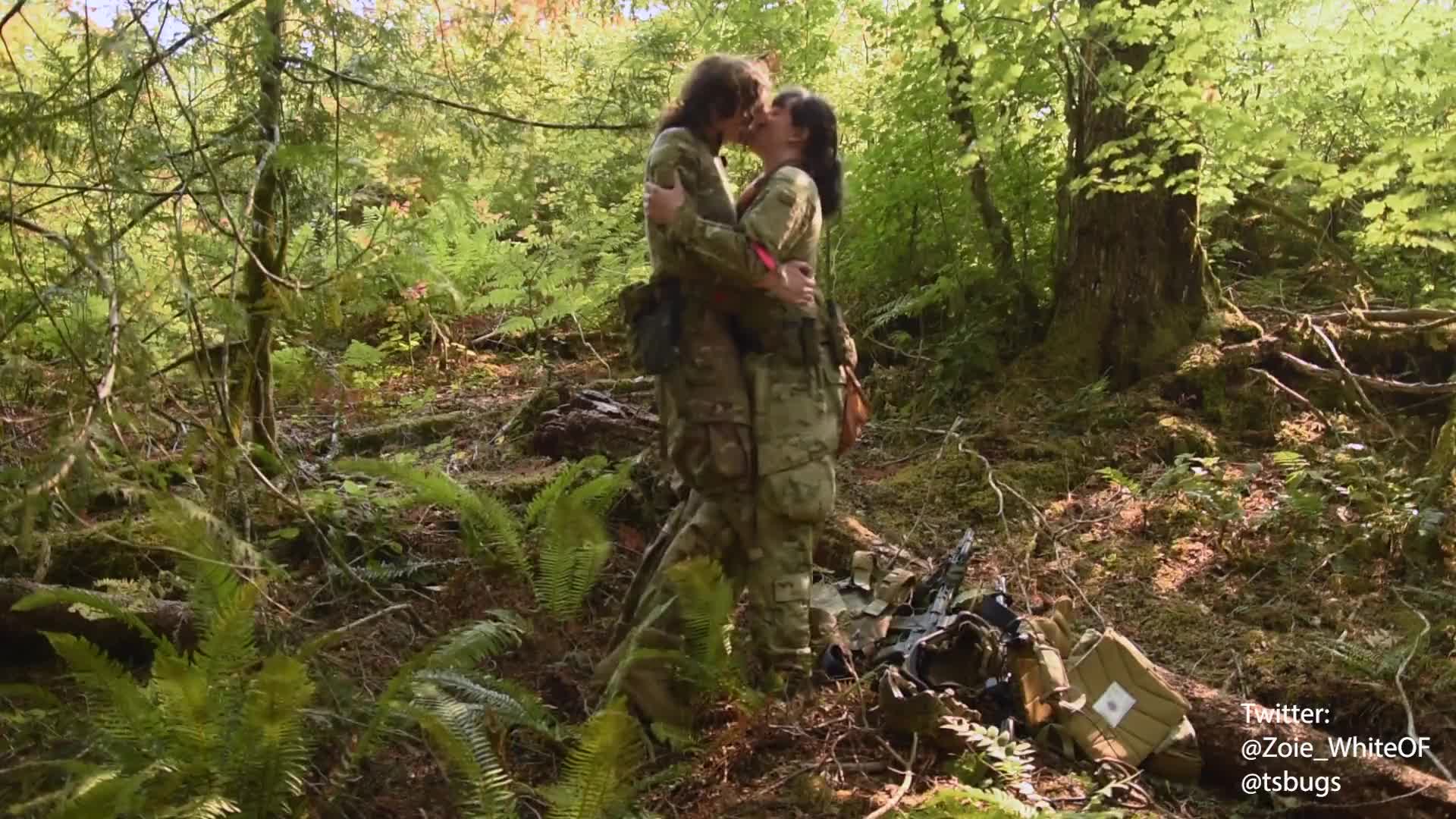 Trans Soldiers Fuck while they're Supposed to be on Watch