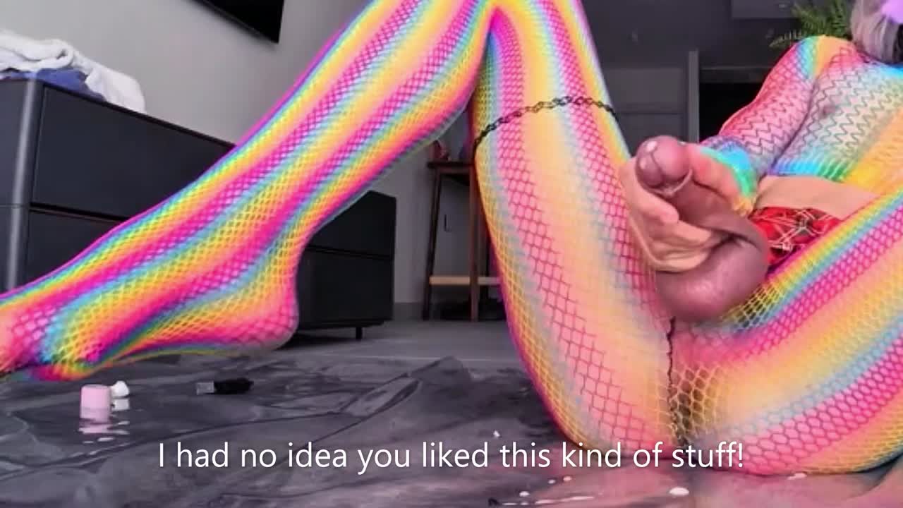 The Rainbow Fishnet Bodysuit